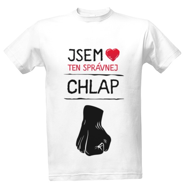 Tričko s potiskem Ten správnej bílá